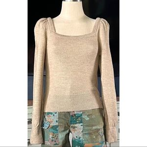 Anthropologie Square Neck Sweater S